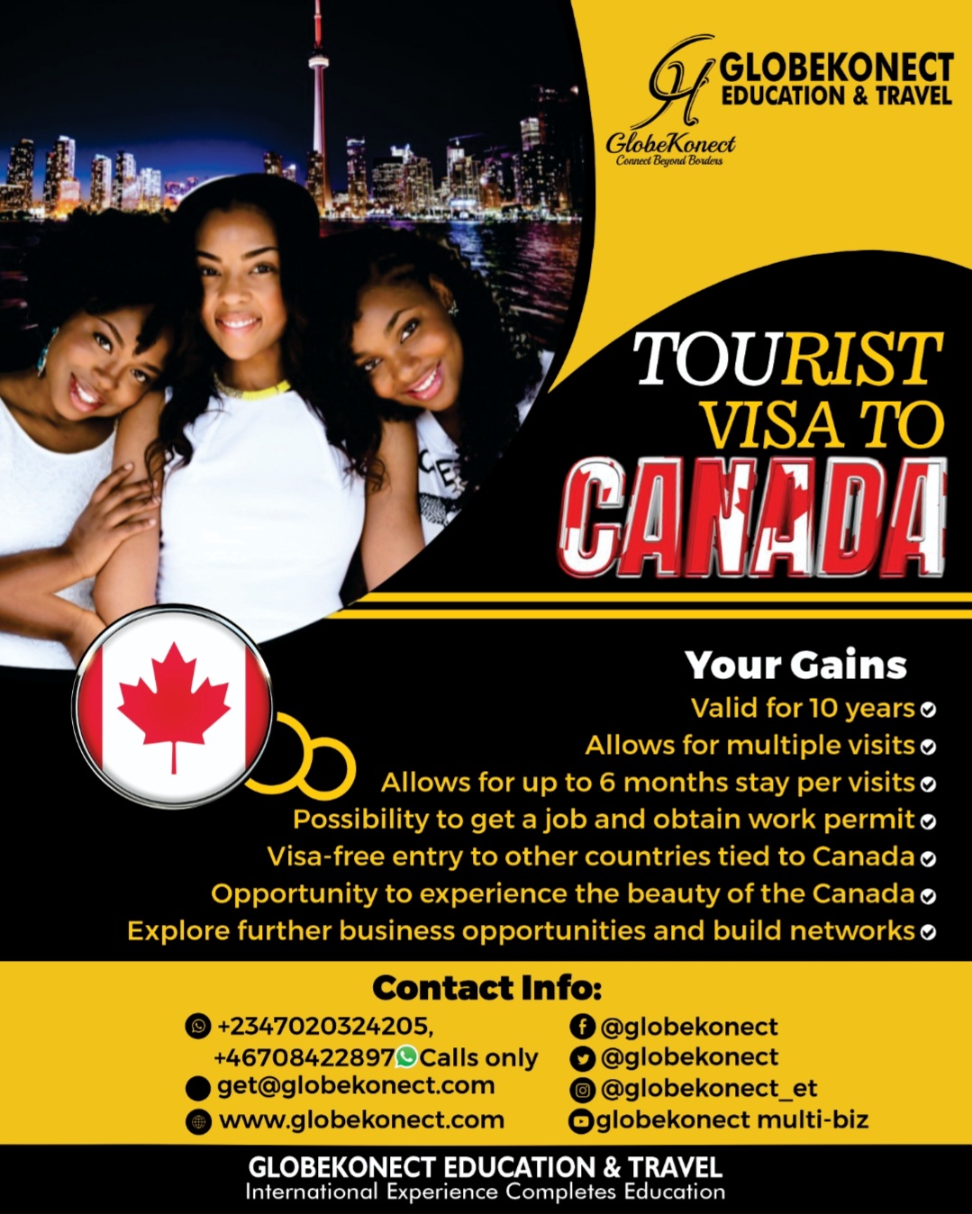 Tourist Visa to Canada